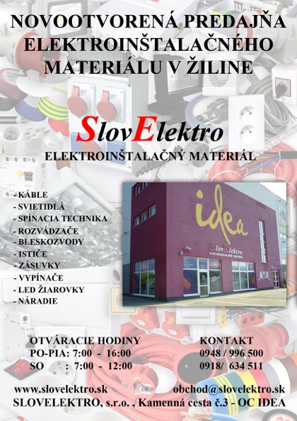 elektroinstalacny material zilina